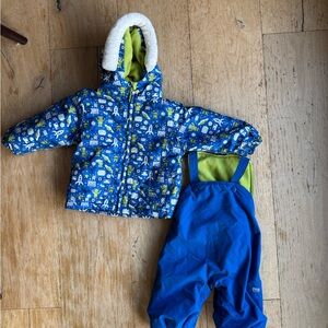 Trespass Baby Boy Snow Bib and Jacket Set